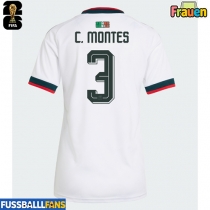 Mexiko Cesar Montes #3 Auswärtstrikot Frauen EM 2024 Kurzarm